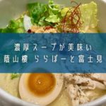 濃厚スープが美味い「蔭山樓 ららぽーと富士見店」のラーメン